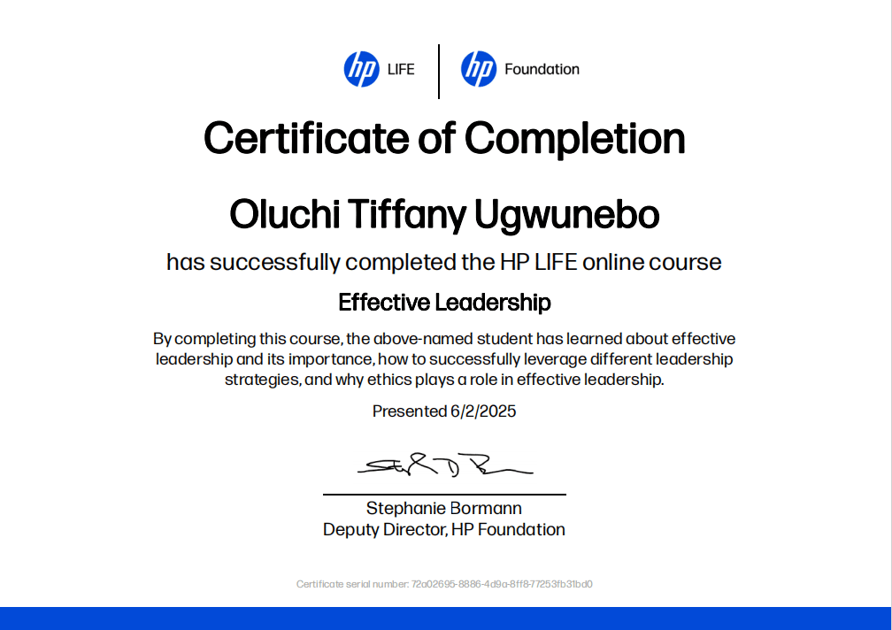 Effective Communication – Certificate of Completion